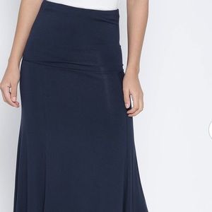 AND Long Skirt with Flared Hem